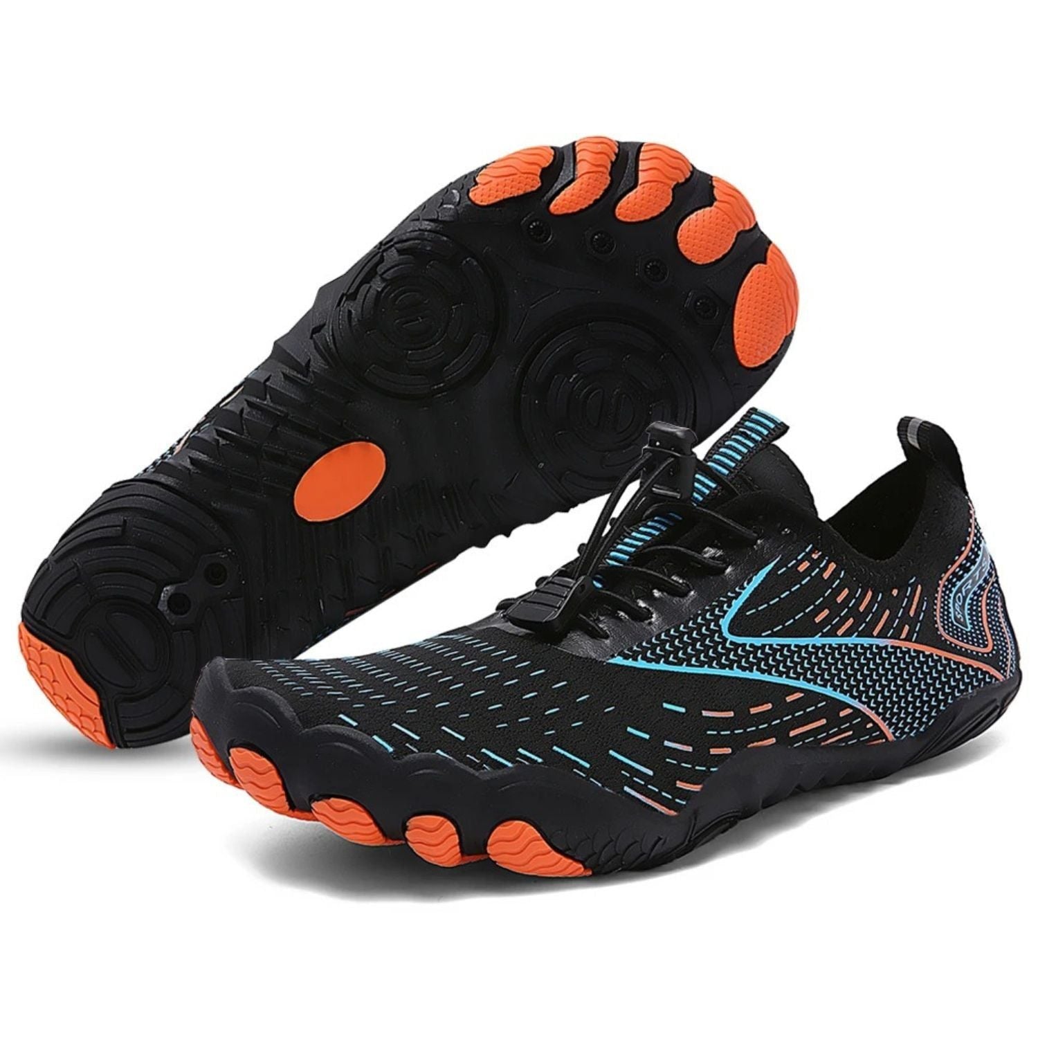 Monverra Quick-Dry Aqua Shoes with Geometric Print