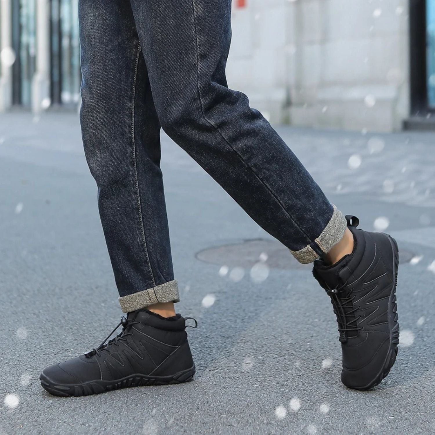 Monverra Plush-Lined Snow Boots with Non-Slip Sole for Men and Women