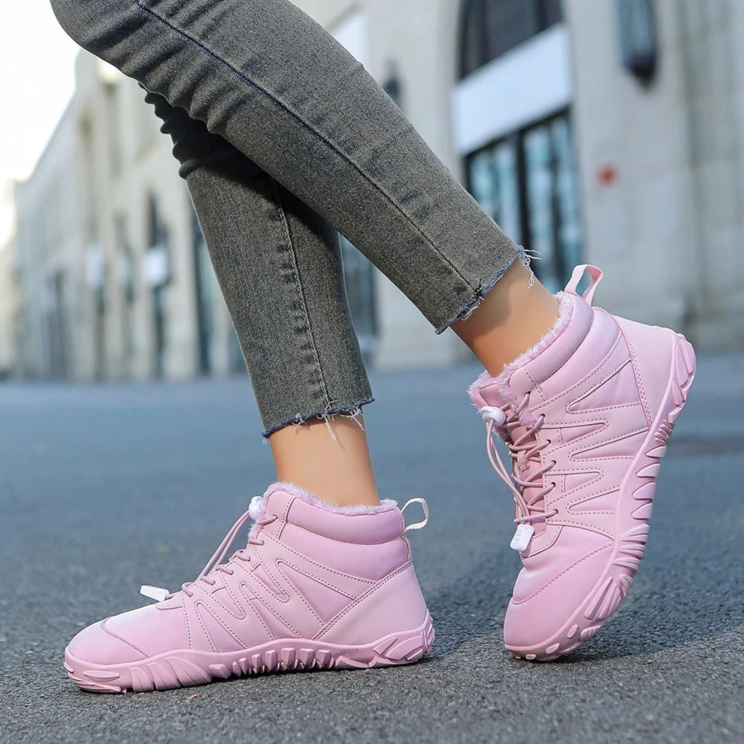 Monverra Plush-Lined Snow Boots with Non-Slip Sole for Men and Women