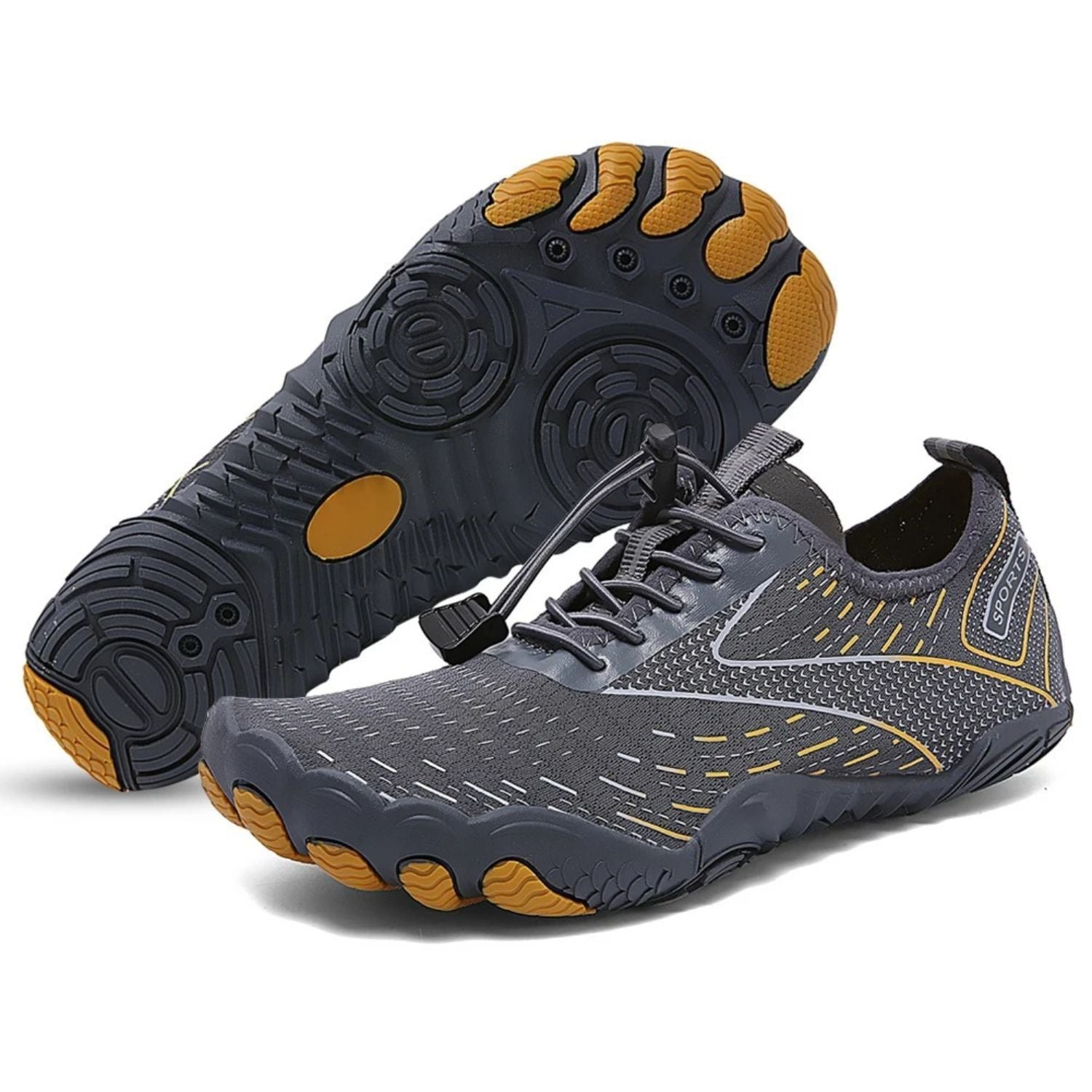 Monverra Quick-Dry Aqua Shoes with Geometric Print