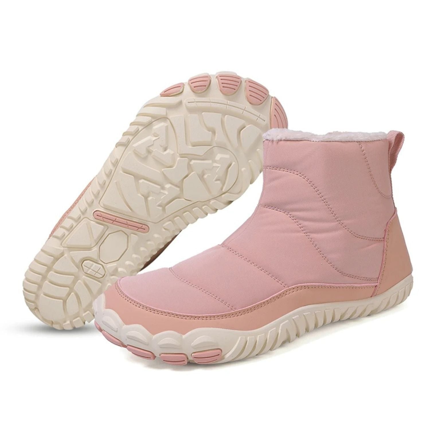 Monverra Unisex Slip-On Ankle Boots with Plush Winter Lining