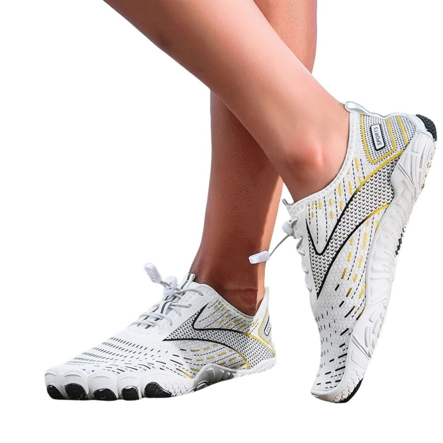 Monverra Quick-Dry Aqua Shoes with Geometric Print